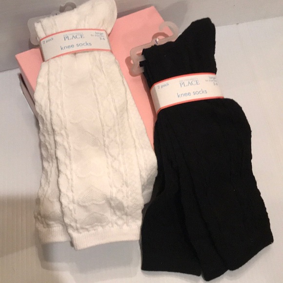 Children/'s Place Toddler Girls Black Tights Sz 3-4T NWT 2 pairs